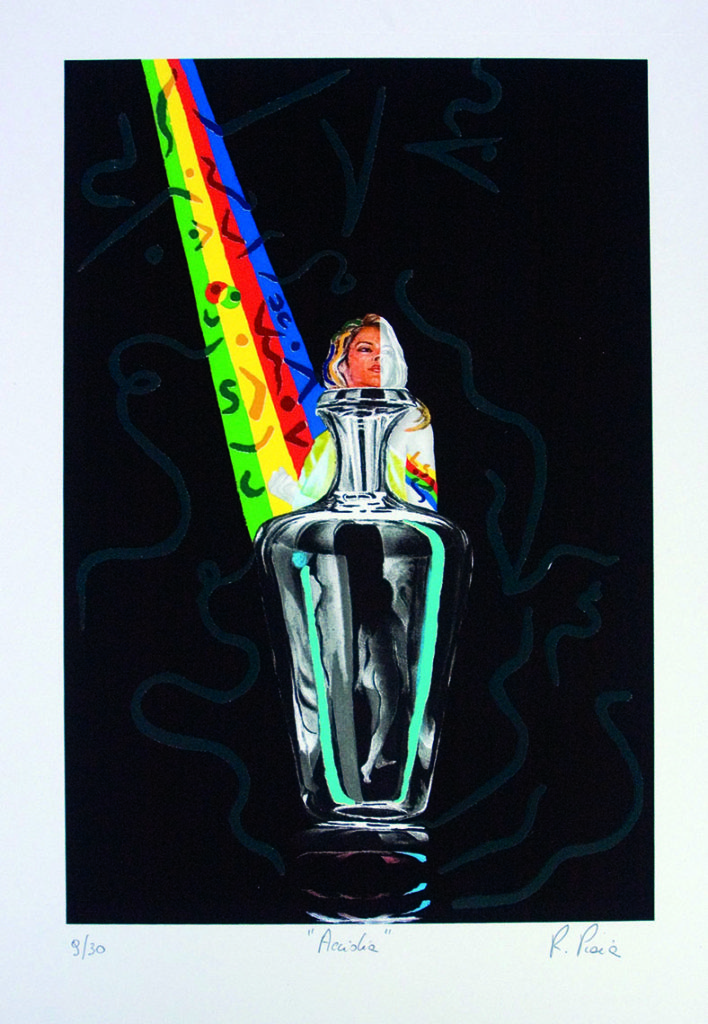Trägheit Siebdruck 39 cm. x 26 Die sieben Todsünden-Trägheit Siebdruck 39 cm. x 26