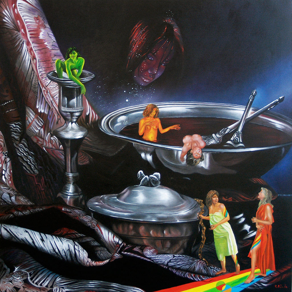 2° Canto XXII – Öl auf Leinwand 60x60 cm. Canto XXII
