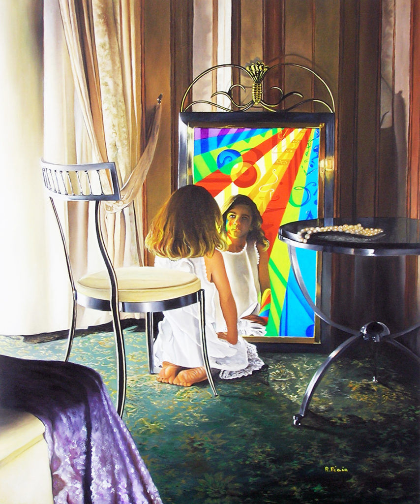 Greet – Öl auf Leinwand 60x50 cm. Greet – Öl auf Leinwand 60x50 cm.
