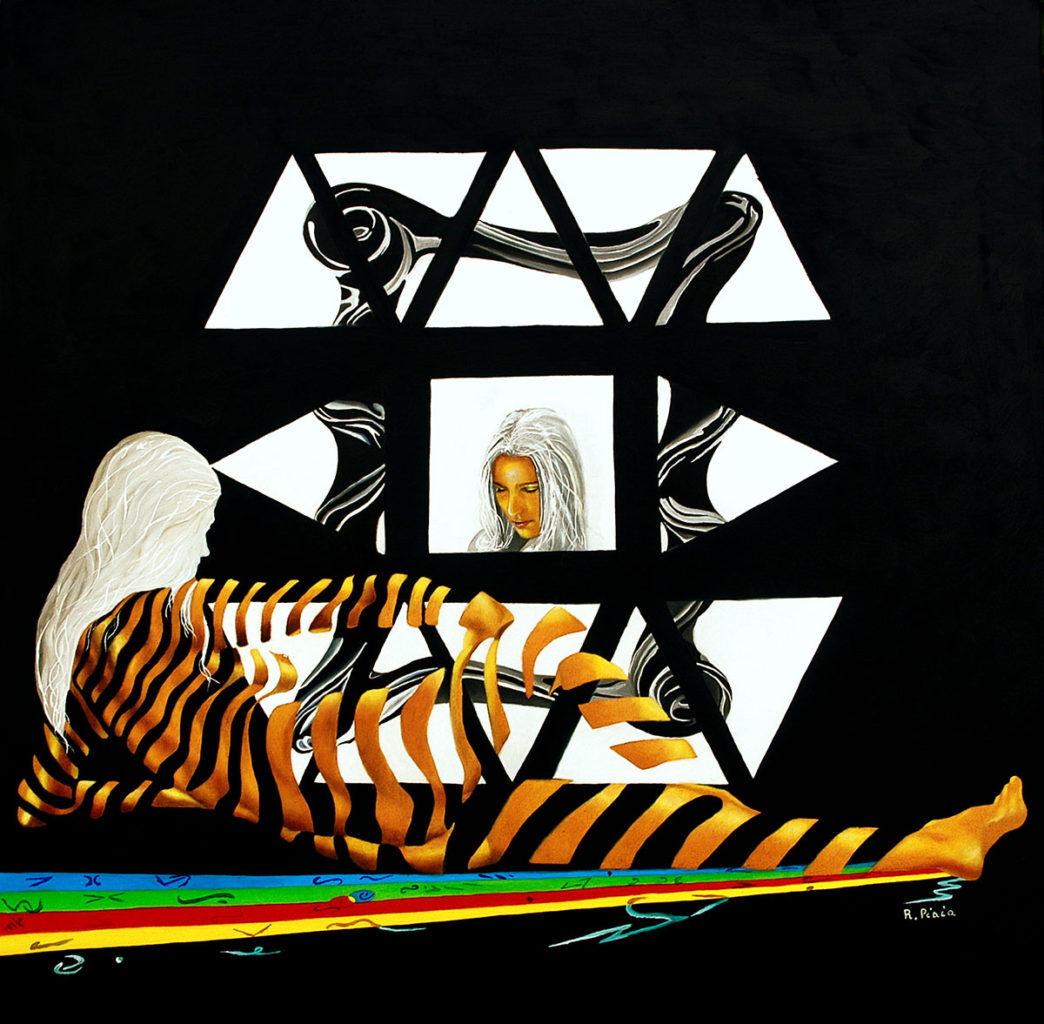 Reflexionen aus der Vergangenheit – Öl auf Leinwand 50x50 cm. Reflexionen aus der Vergangenheit – Öl auf Leinwand 50x50 cm.