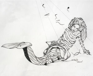 Рисунок русалки Одара